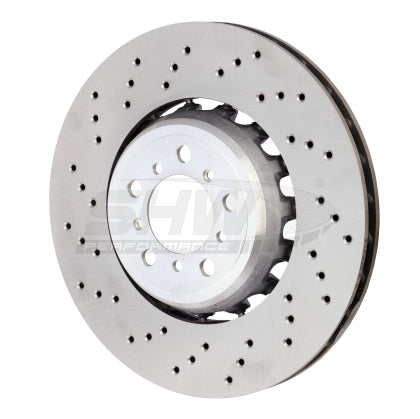 SHW Performance 08-13 BMW M3 Cross-Drilled Brake Rotors