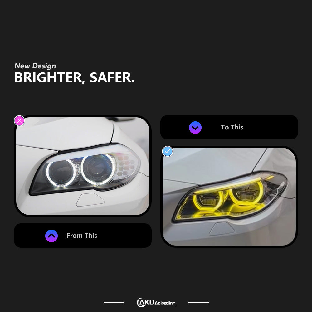 BMW F10 5 Series / M5 "OEM LCI LED Style" Headlights