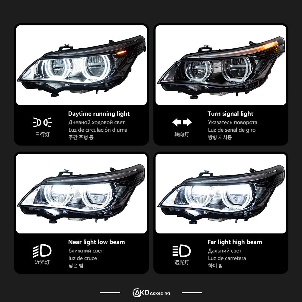 BMW E60 5 Series/M5 "F10 LED Style" Headlights