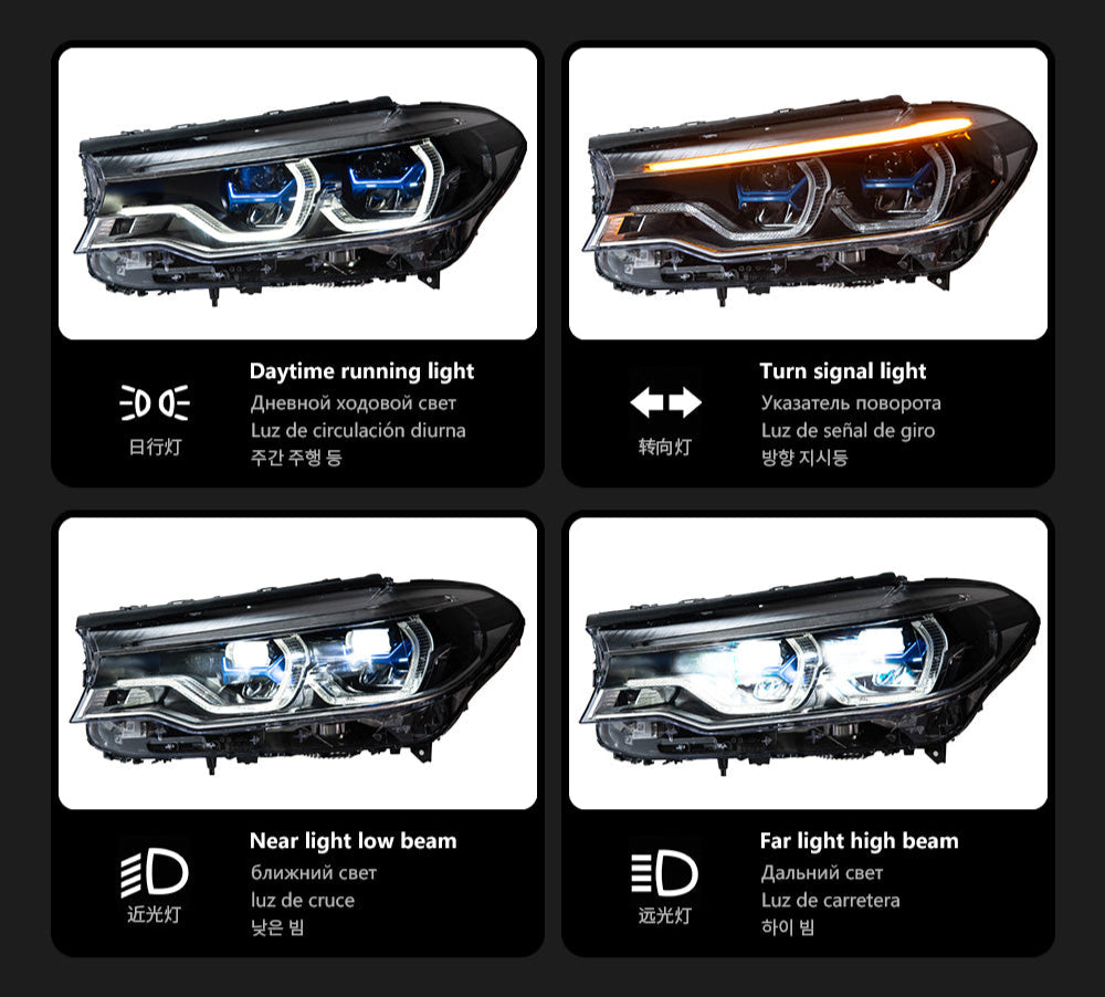 BMW G30 5-Series & F90 M5 IKON Style Headlights