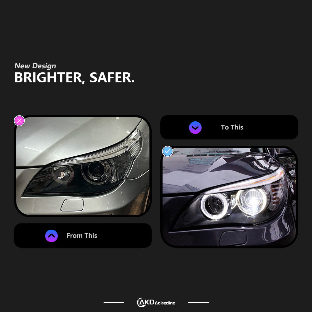 BMW E60 5 Series/M5 "OEM Style" Headlights