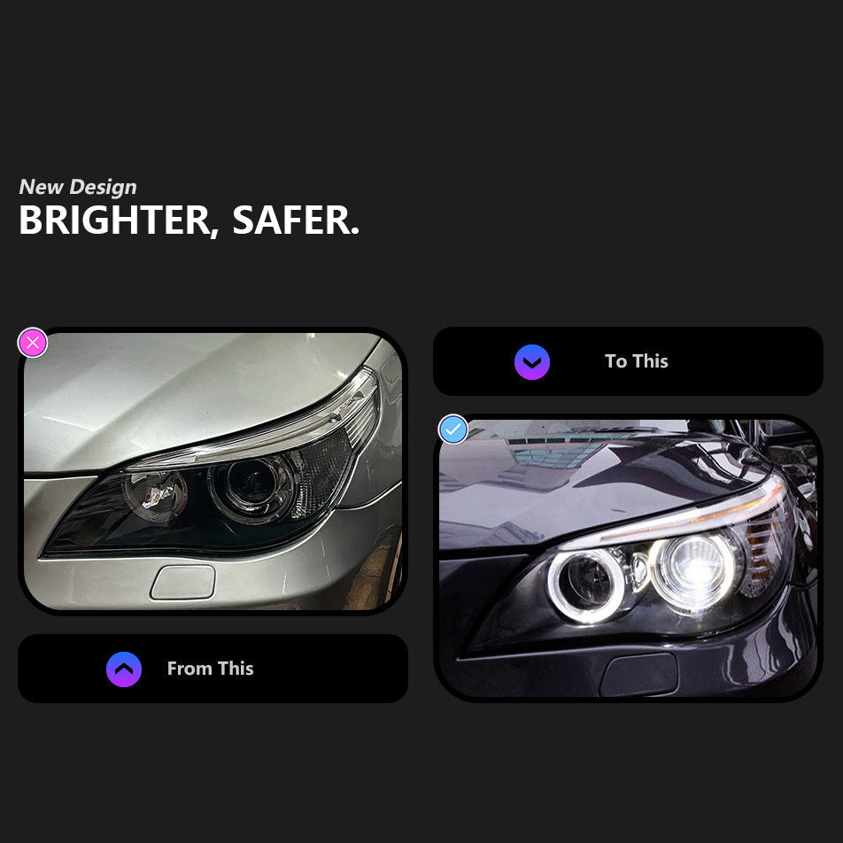 BMW E60 5 Series/M5 "OEM Style" Headlights