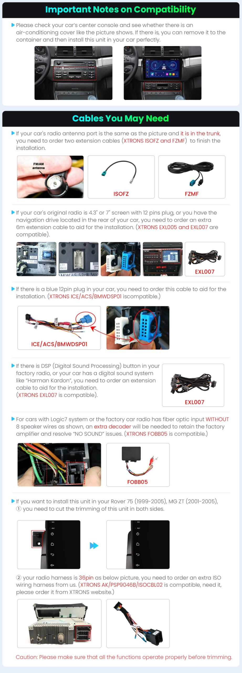 Xtrons 9'' Head Unit Display Upgrade For BMW 3 Series E46/M3 1998-2006 | 4GB RAM & 64GB ROM