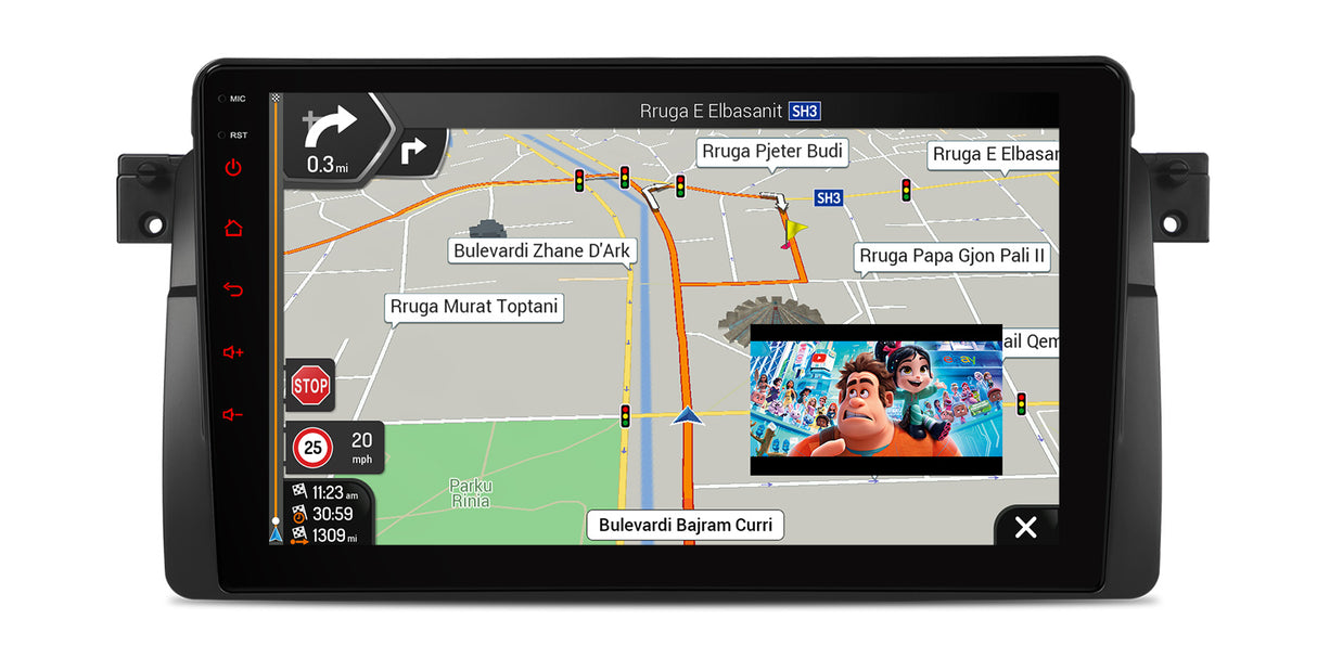 Xtrons 9'' Head Unit Display Upgrade For BMW 3 Series E46/M3 1998-2006 | 4GB RAM & 64GB ROM