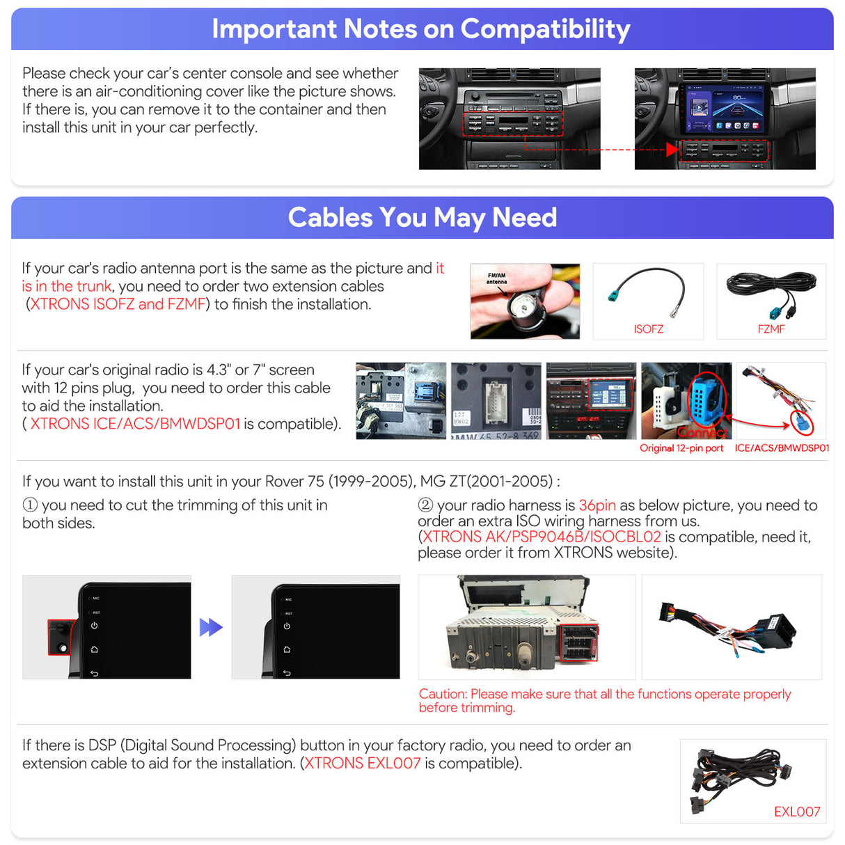 Xtrons 9'' Head Unit Display Upgrade For BMW E46 3 Series/M3 1998-2006 | 8GB RAM & 256GB ROM
