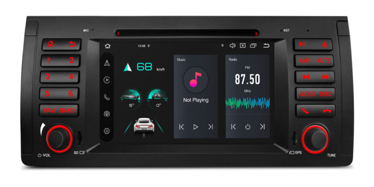 Xtrons 7'' Head Unit Display Upgrade For BMW X5 E53 1999-2006 | 4GB RAM & 64GB ROM