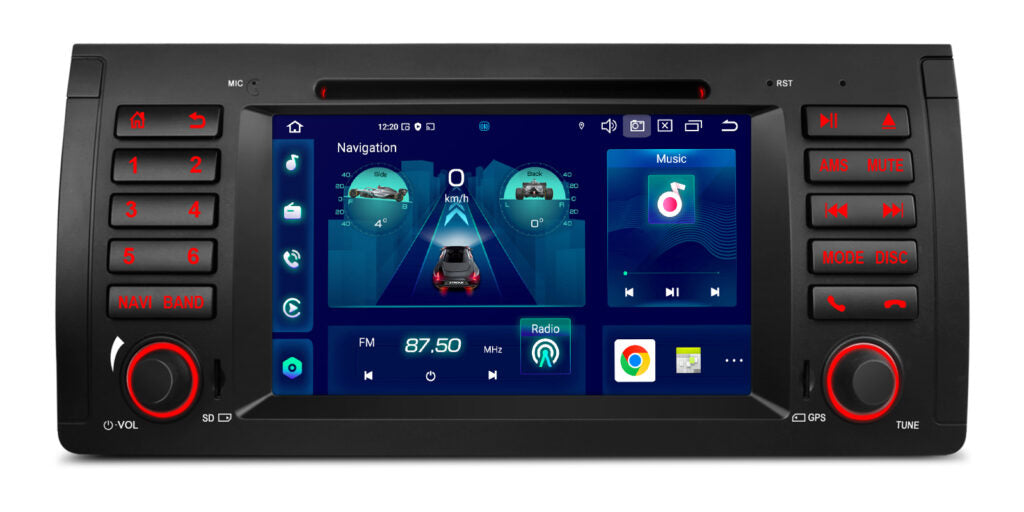 Xtrons 7'' Head Unit Display Upgrade For BMW X5 E53 1999-2006 | 4GB RAM & 64GB ROM