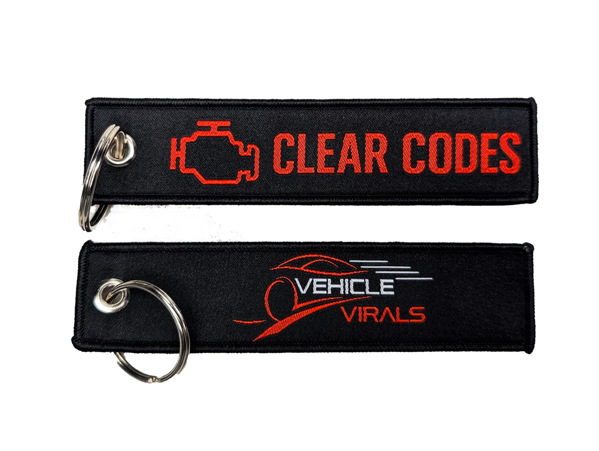 Clear Codes Jet Tag Keychain