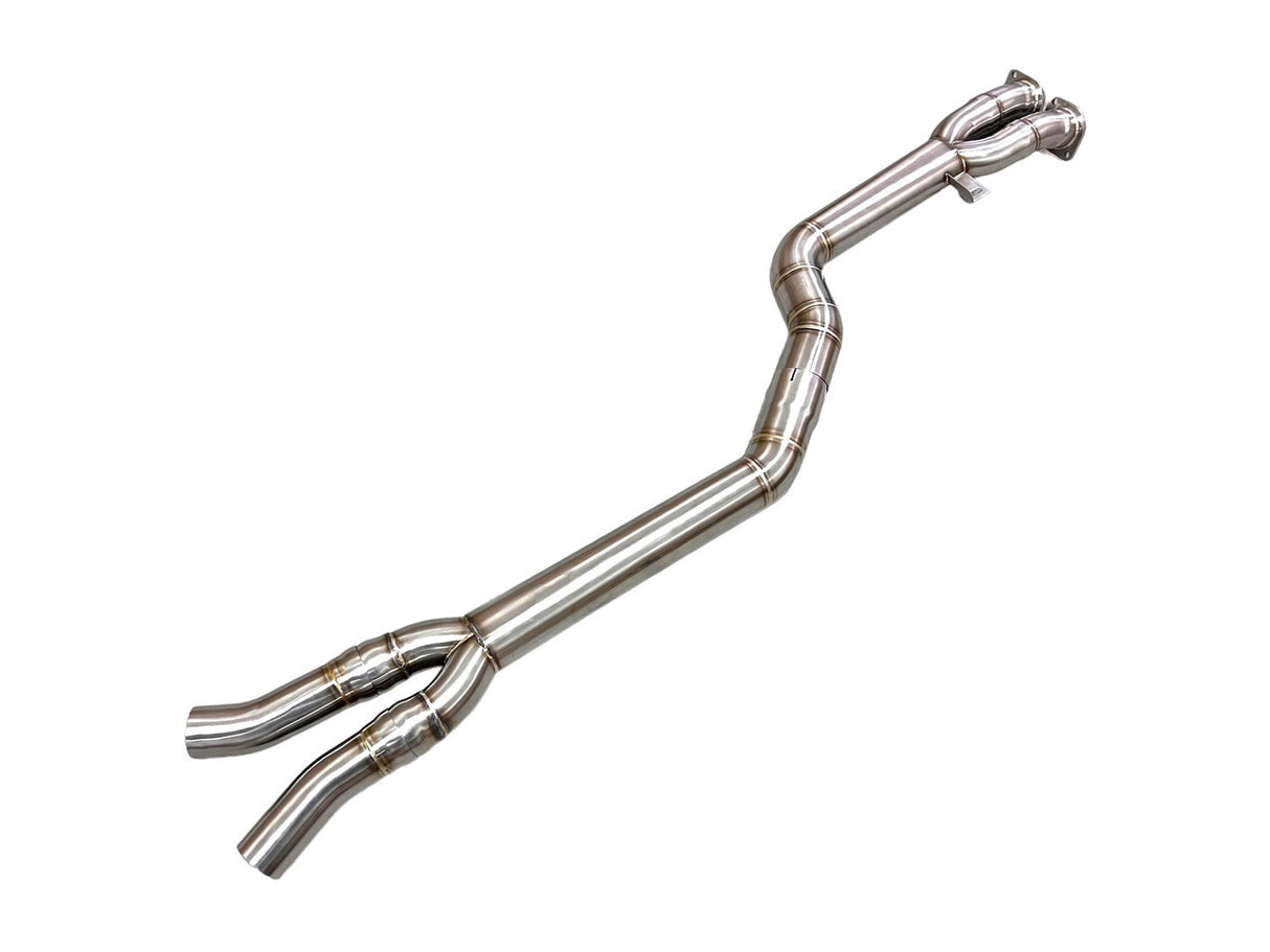 MAD BMW 2019+ X3M/X4M F97/F98 S58 Single Midpipe / Single Resonated Midpipe