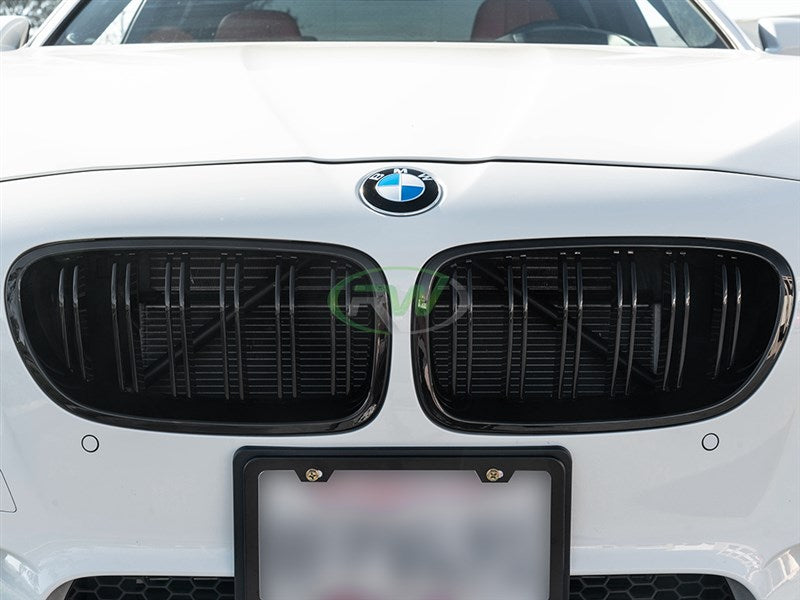 RW Carbon BMW F10 5 Series & M5 Gloss Black Double Slat Grilles