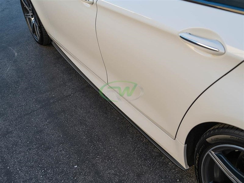 RW Carbon BMW F10 F11 CF Performance Style Side Skirt Extensions