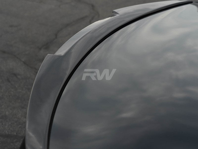 RW Carbon BMW F10 M4 Style Carbon Fiber Trunk Spoiler