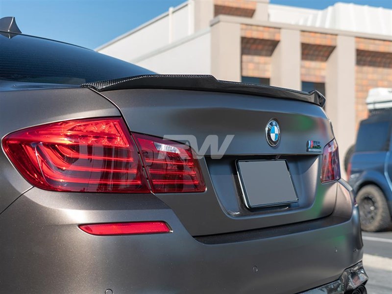 RW Carbon BMW F10 CS Style Carbon Fiber Trunk Spoiler