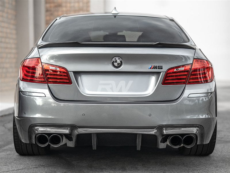 RW Carbon BMW F10 CS Style Carbon Fiber Trunk Spoiler