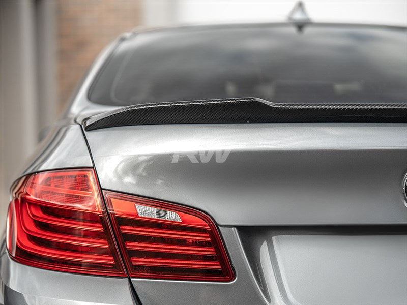 RW Carbon BMW F10 CS Style Carbon Fiber Trunk Spoiler