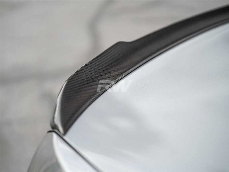 RW Carbon BMW F10 CS Style Carbon Fiber Trunk Spoiler