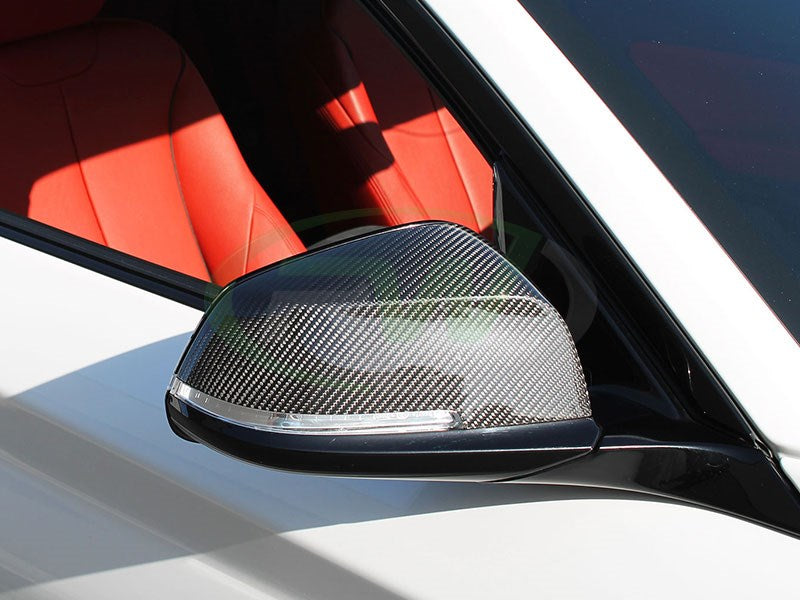RW Carbon BMW F22 F30 F32 F87 Carbon Fiber Mirror Caps