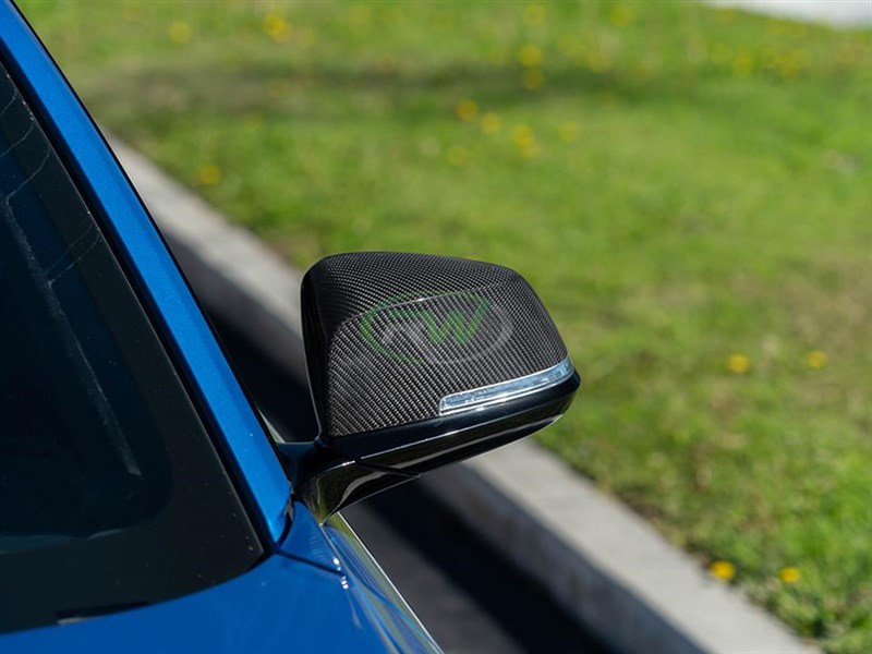 RW Carbon BMW F22 F30 F32 F87 Carbon Fiber Mirror Caps