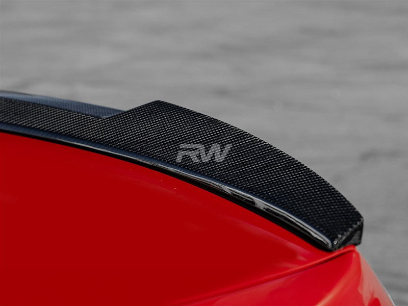 RW Carbon BMW F30 F80 M4 Style Carbon Fiber Trunk Spoiler