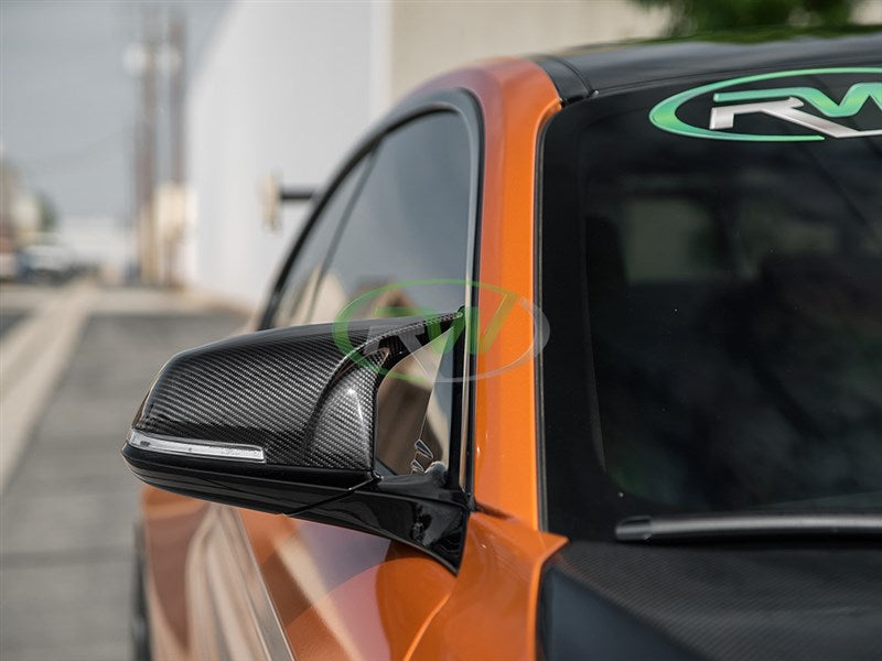 RW Carbon BMW F22 F30 F32 F87 M Styled CF Mirror Caps