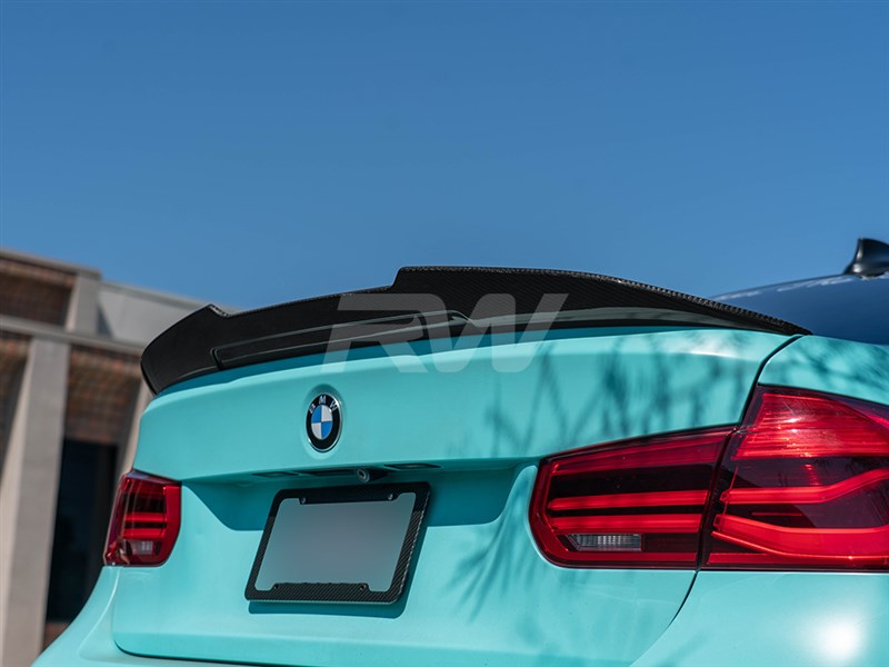 RW Carbon BMW F30 F80 M3 GTX V2 Carbon Fiber Trunk Spoiler
