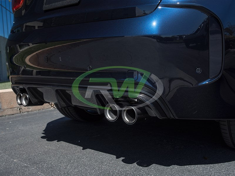 RW Carbon BMW F85 X5M/F86 X6M Carbon Fiber Diffuser