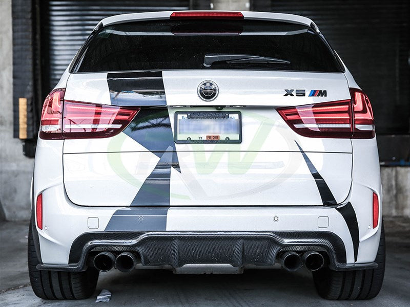 RW Carbon BMW F85 X5M 3D Style Carbon Fiber Diffuser