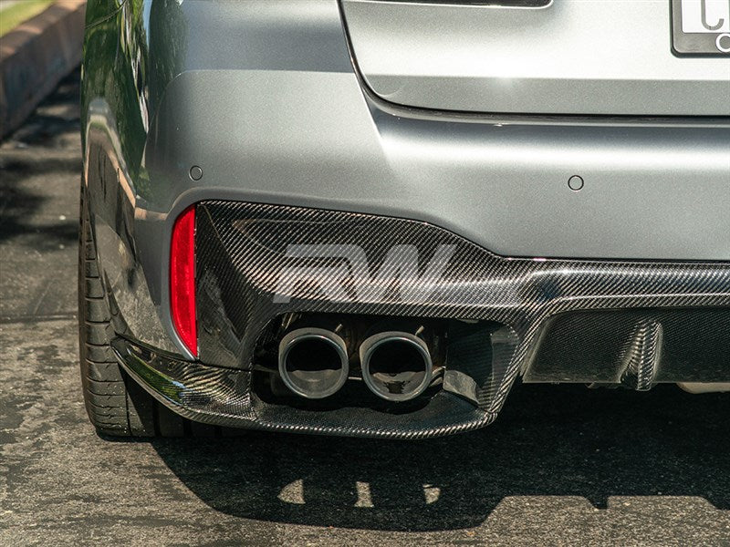 RW Carbon BMW F90 M5 3D Style Carbon Fiber Diffuser