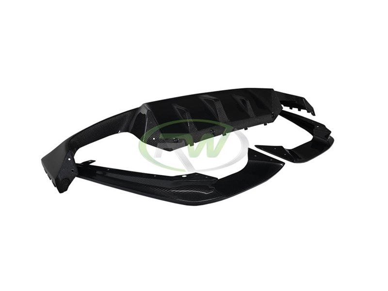 RW Carbon BMW F90 M5 3D Style Carbon Fiber Diffuser