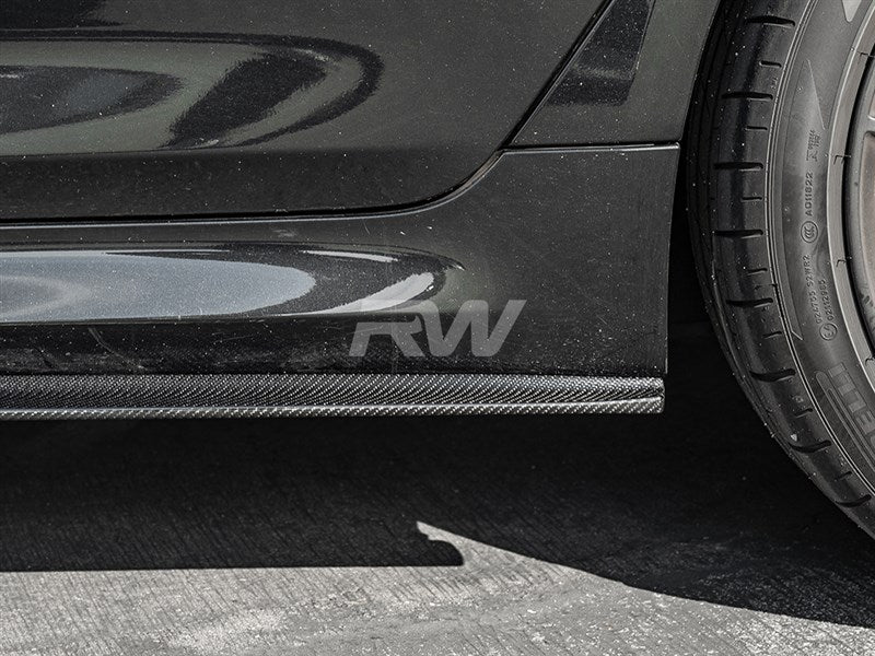 RW Carbon BMW G30 F90 RWS Carbon Fiber Side Skirt Extensions