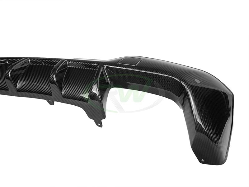 RW Carbon BMW F97 X3M LCI Carbon Fiber DTM Diffuser