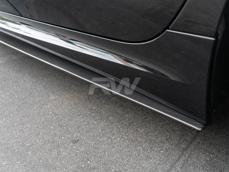 RW Carbon BMW G20 3 Series Carbon Fiber Side Skirt Extensions