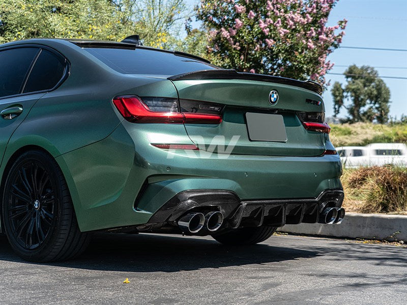 RW Carbon BMW G20 DTM Carbon Fiber Rear Diffuser