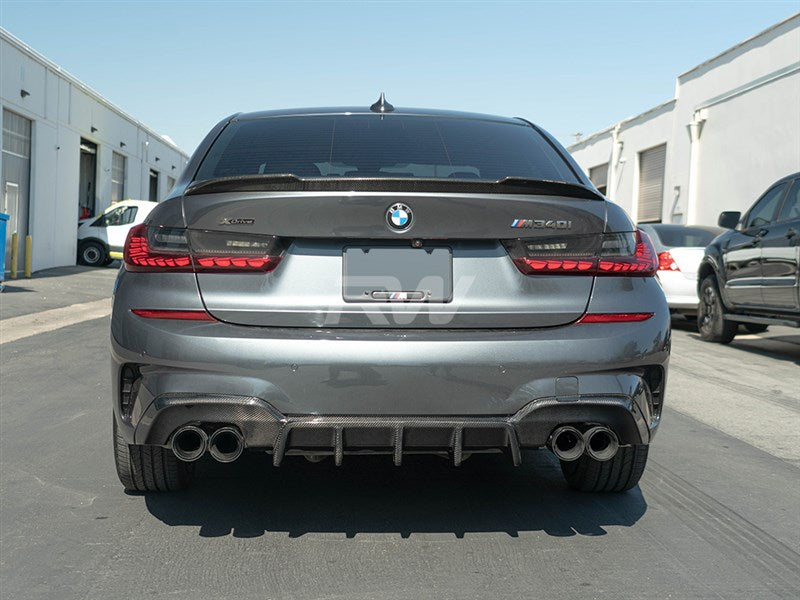 RW Carbon BMW G20 DTM Carbon Fiber Rear Diffuser