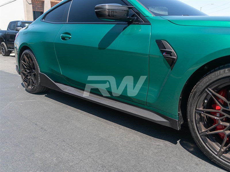 RW Carbon BMW G82/G83 M4 Performance Style CF Side Skirt Extensions