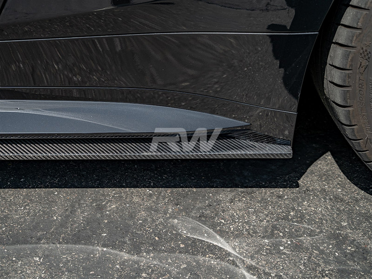 RW Carbon BMW G82 G83 M4 RWS Carbon Fiber Side Skirt Extensions