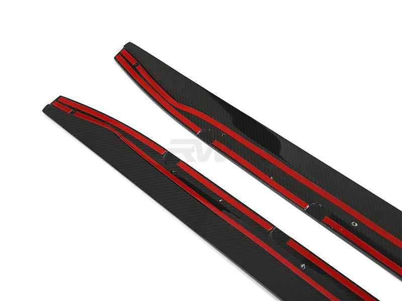 RW Carbon BMW G82 G83 M4 RWS Carbon Fiber Side Skirt Extensions