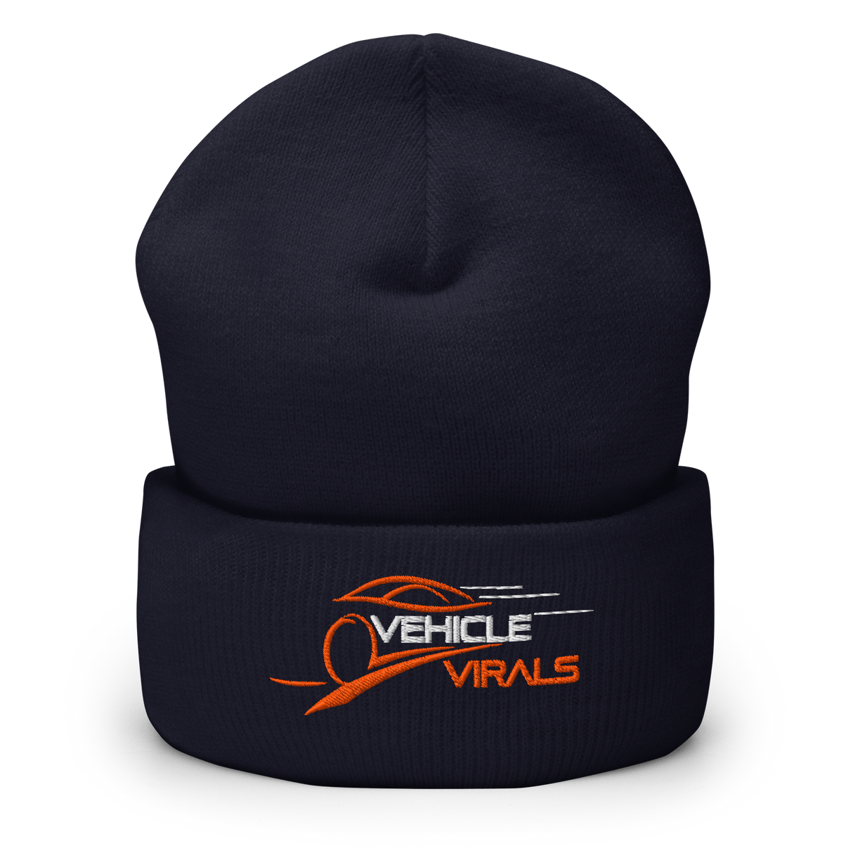 Vehicle Virals Logo Cuffed Beanie (Navy)