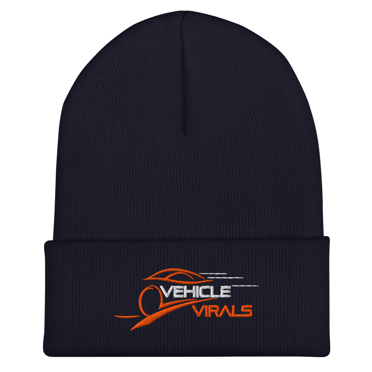 Vehicle Virals Logo Cuffed Beanie (Navy)
