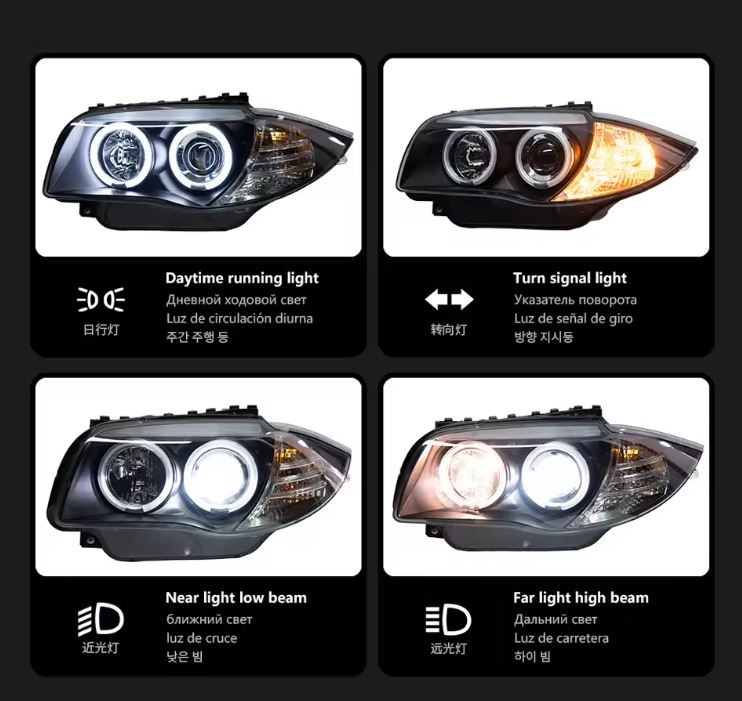 BMW E82 1 Series / 1M OE Xenon Style Headlights
