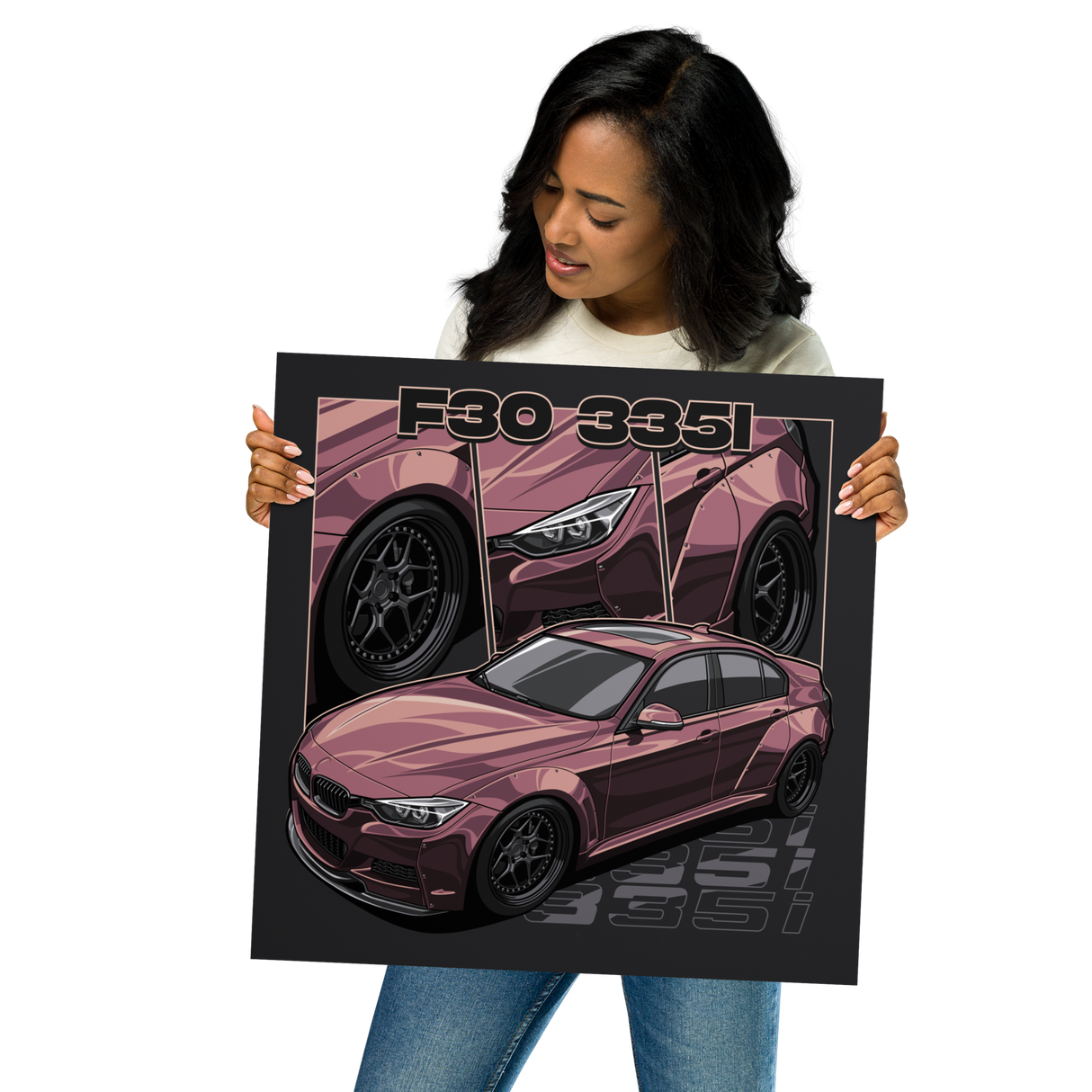 F30 335i Collage Matte Paper Poster