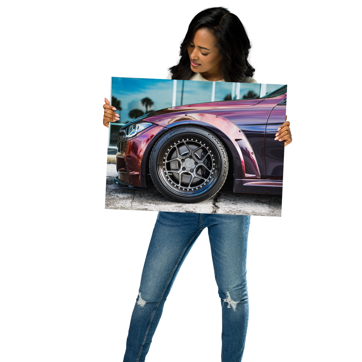 F30 335i Widebody Stance Wall Art Matte Paper Poster