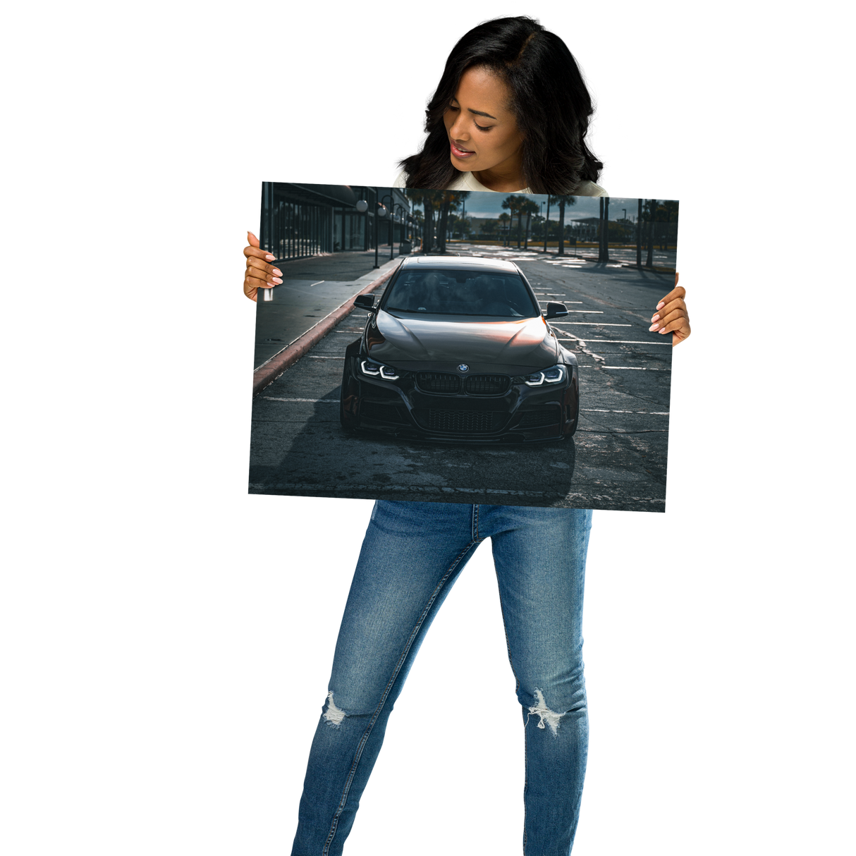 F30 335i Widebody Menacing Wall Art Matte Paper Poster