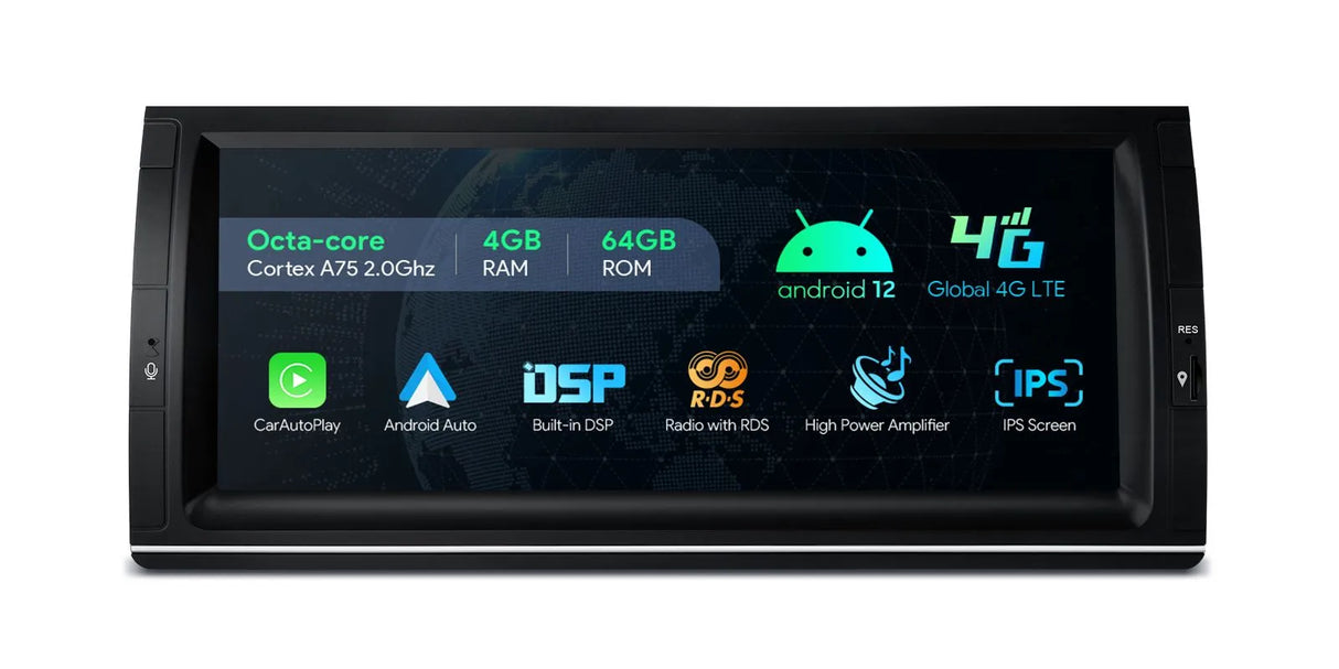 Xtrons 10.25'' Head Unit Display Upgrade For BMW X5 E53 1999-2006 | 4GB & 64GB ROM