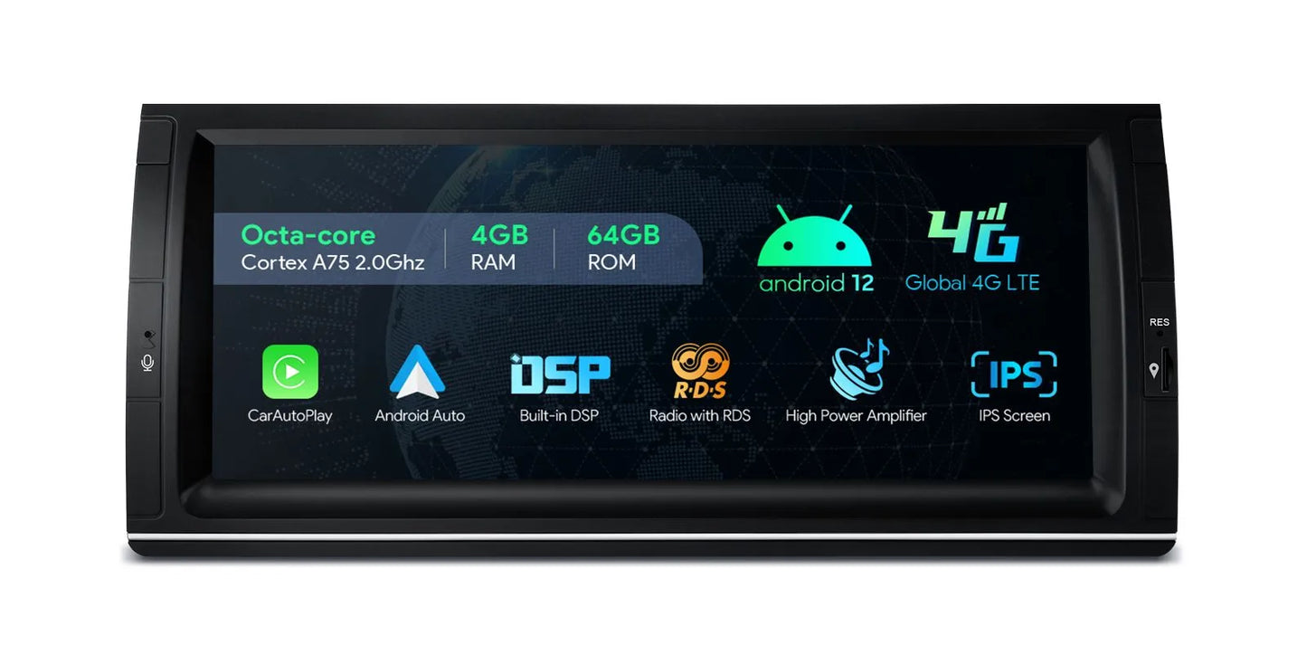 Xtrons Head Unit For BMW X5 E53 1999-2006 | Octa Core | Android 12 | 4GB + 64GB ROM |