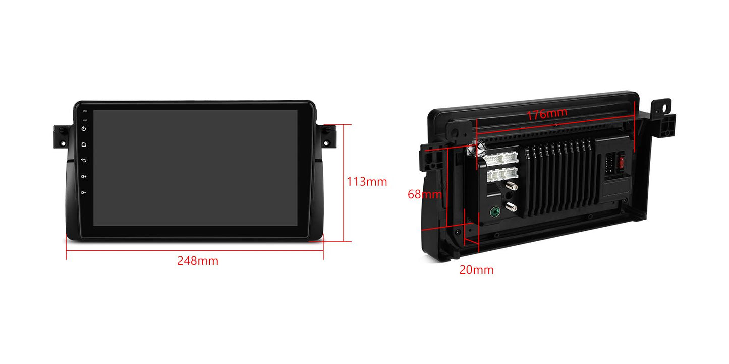 Xtrons Head Unit for 98-06 BMW E46/M3 |Octa Core |4GB RAM & 64GB ROM |