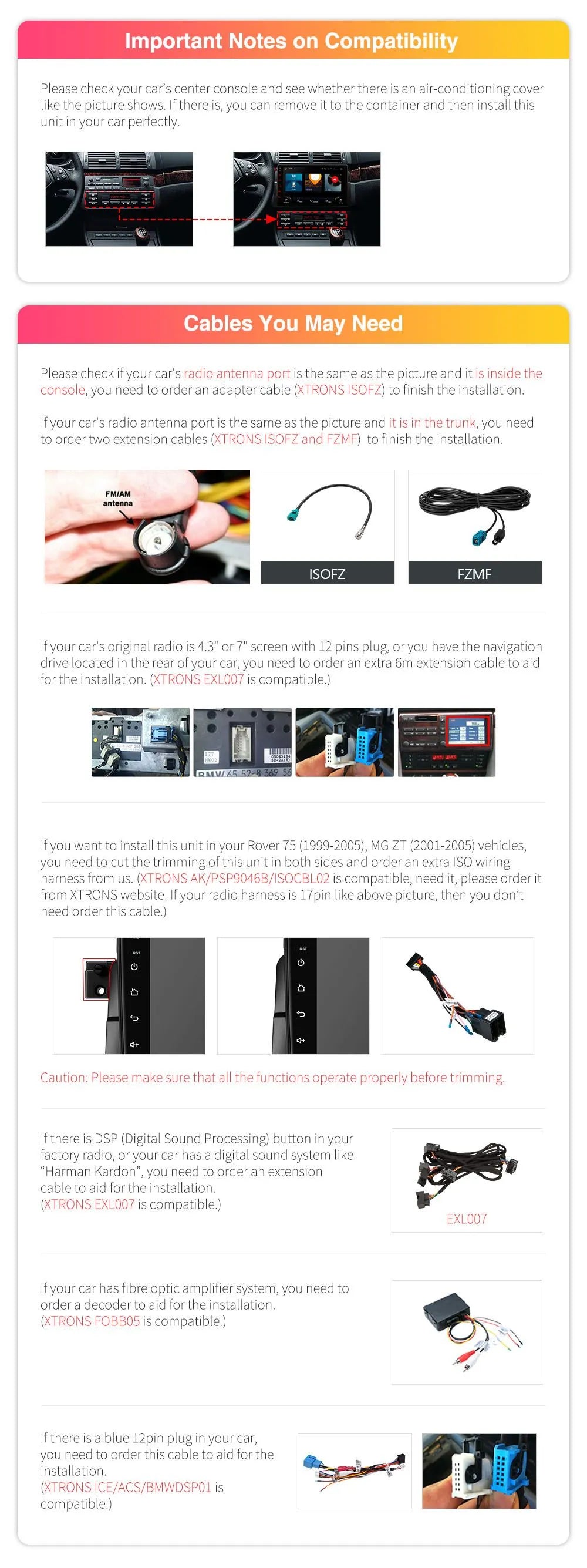 Xtrons Head Unit for 98-06 BMW E46/M3 | Octa Core | 8GB RAM & 256GB ROM |
