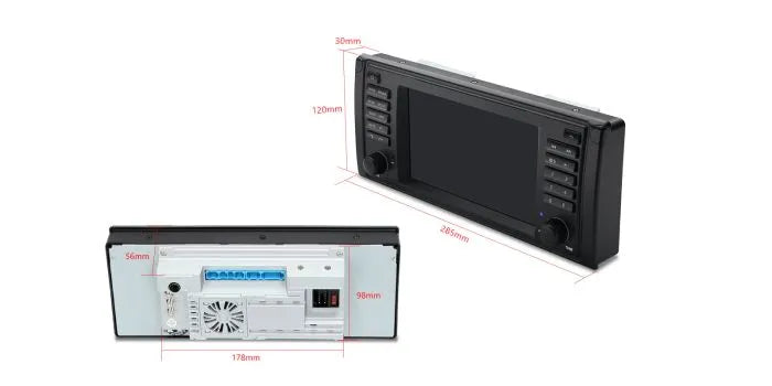 Xtrons 7'' Head Unit Display Upgrade For BMW E39 1997-2003 | 4GB RAM & 64GB ROM