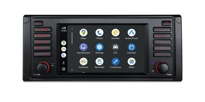 Xtrons 7'' Head Unit Display Upgrade For BMW E39 1997-2003 | 4GB RAM & 64GB ROM