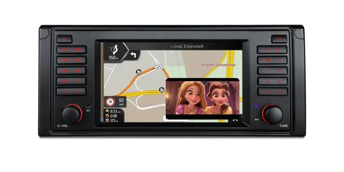 Xtrons 7'' Head Unit Display Upgrade For BMW E39 1997-2003 | 4GB RAM & 64GB ROM